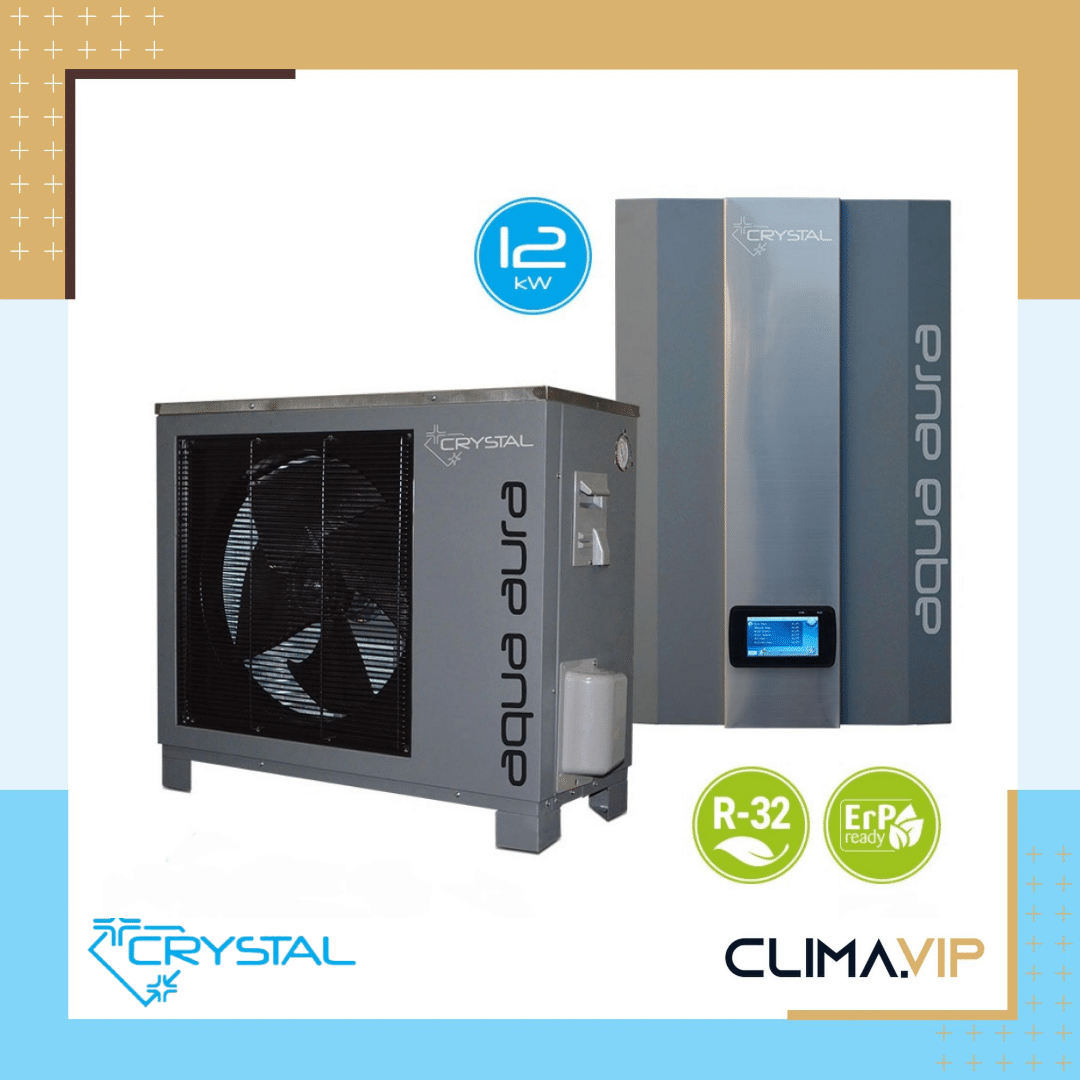 Инверторна термопомпа въздух-вода Crystal Aqua Aura II 12S