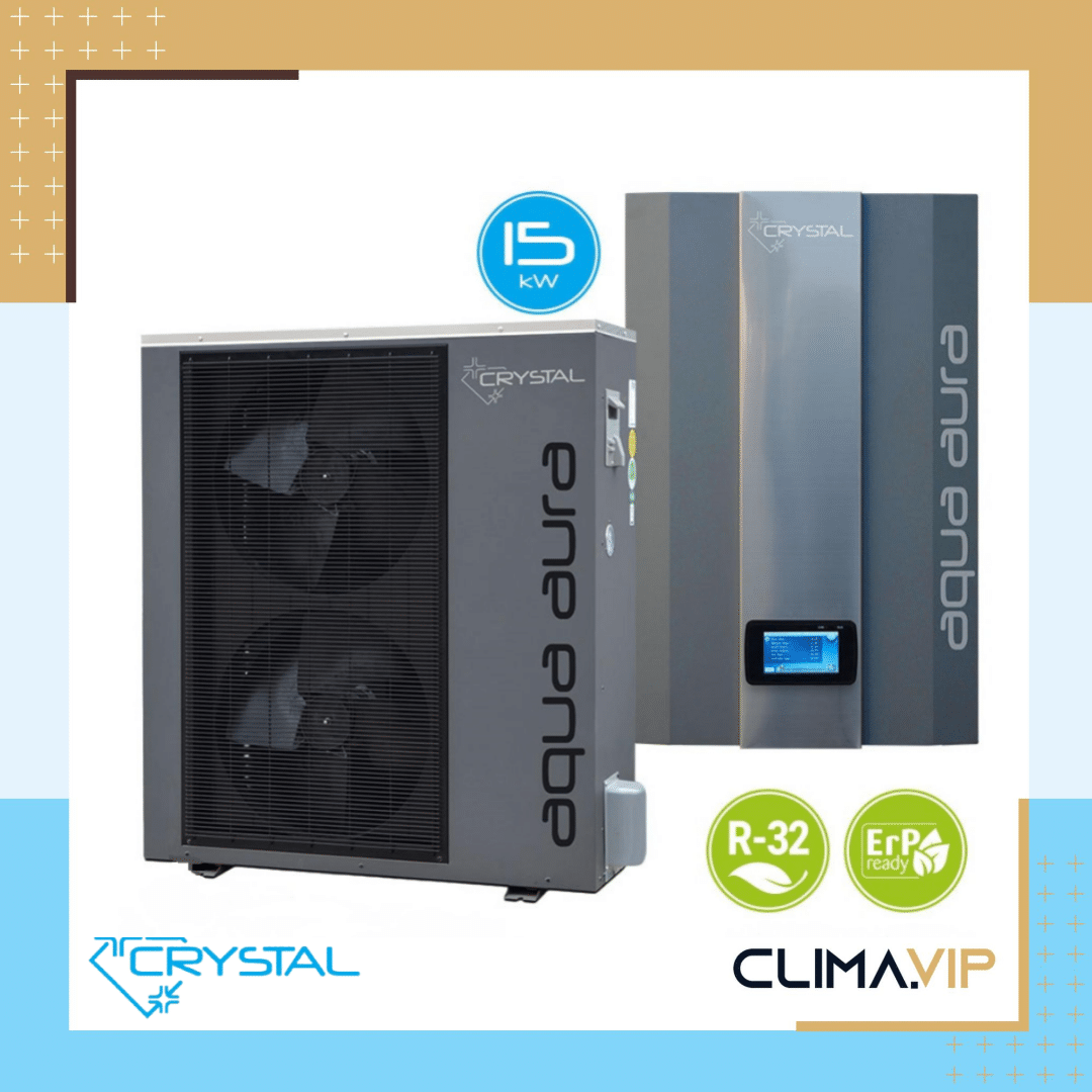 Инверторна термопомпа въздух-вода Crystal Aqua Aura II 15S
