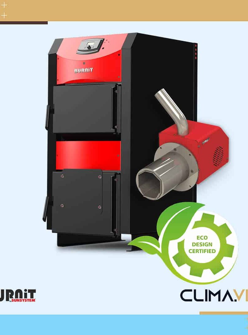 Комплект котел BURNiT WBS Active 40 и пелетна горелка Pell 30