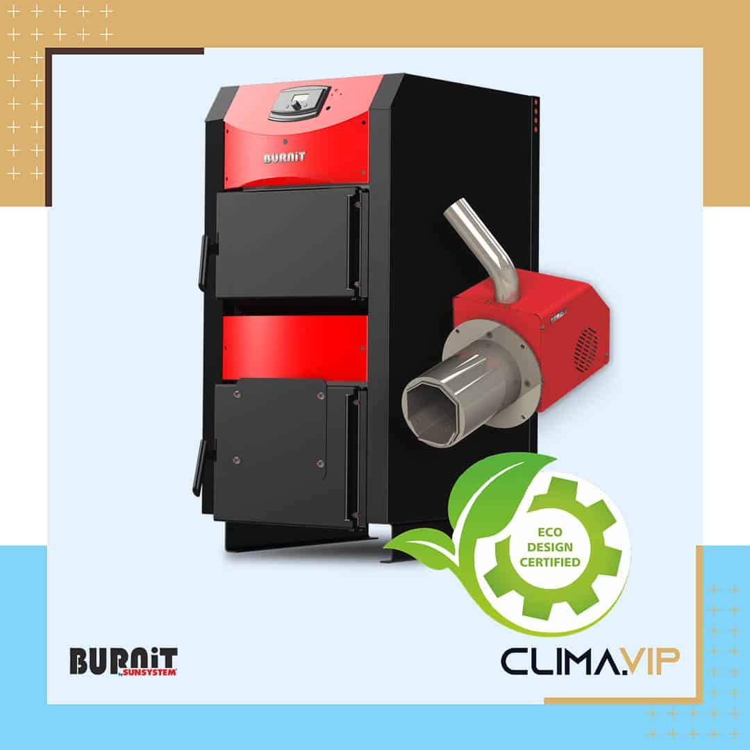 Комплект котел BURNiT WBS Active 40 и пелетна горелка Pell 30