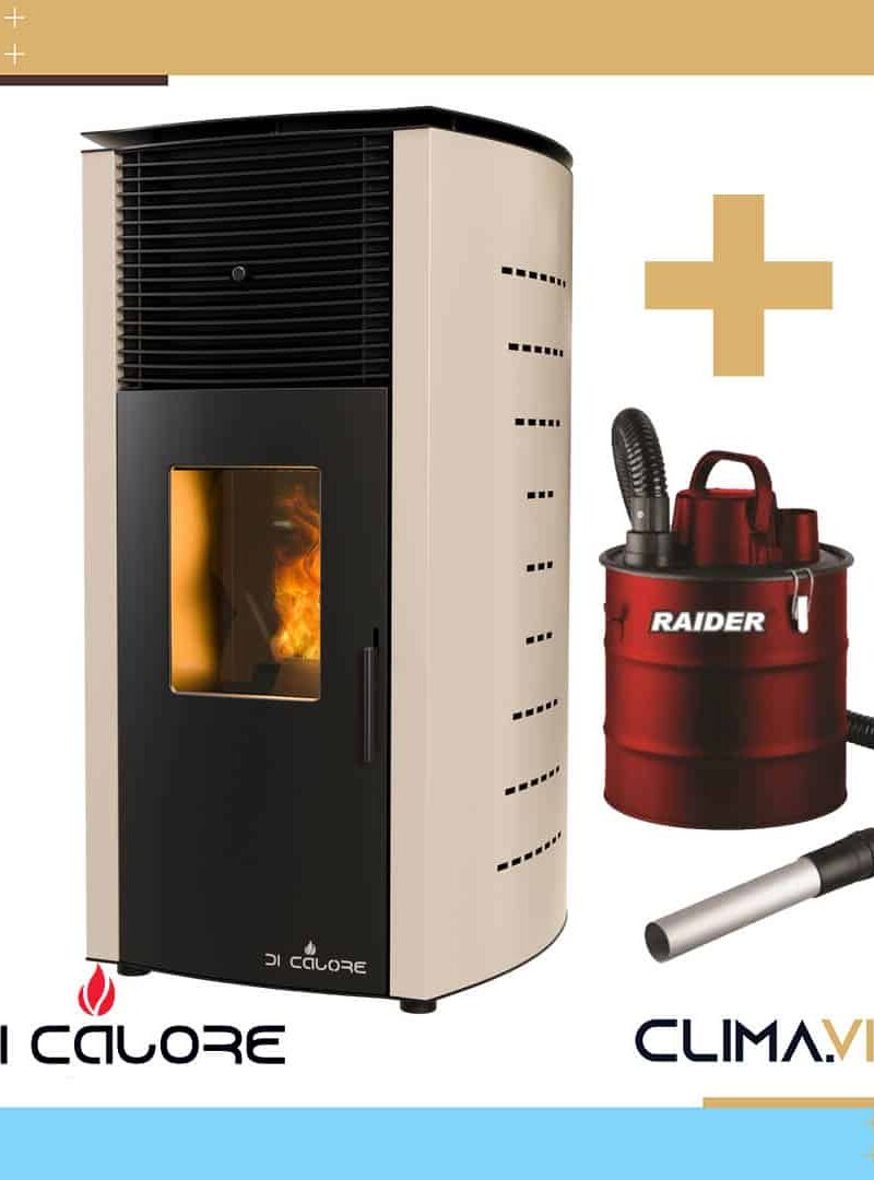 Суха пелетна камина Di Calore 10kW Беж