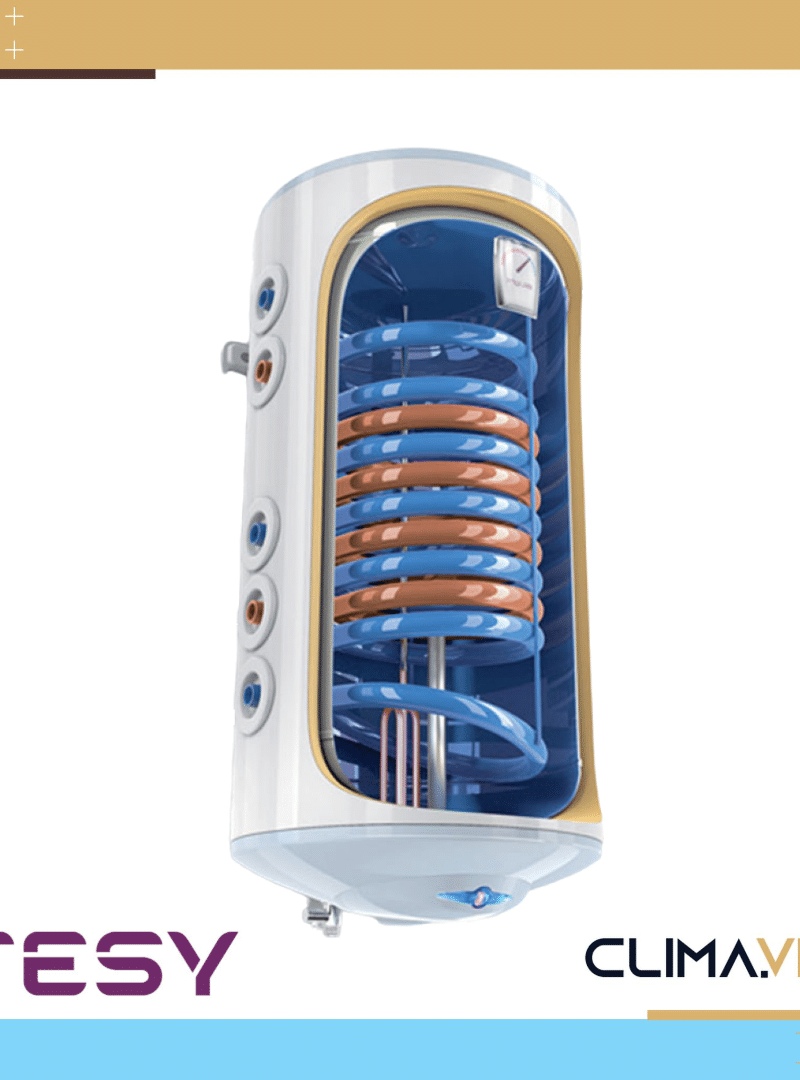 Вертикален бойлер TESY GCV7/4SL 15044 30 B12 TSRP2 с две леви серпентини