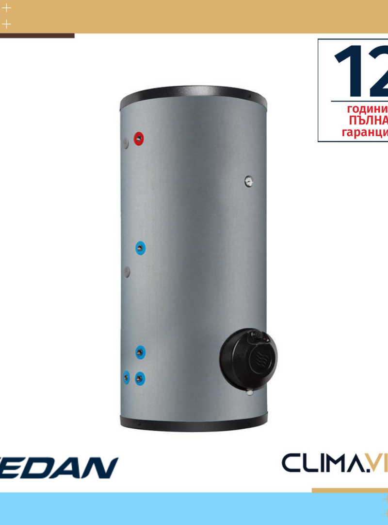 Електрически бойлер Tedan Combi Pro Мах inox 200л