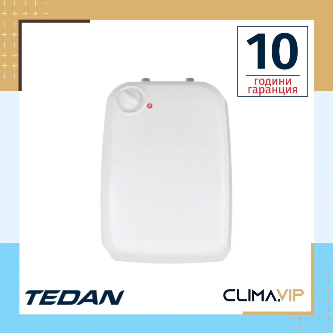 Електрически бойлер Tedan Mini inox 8л 1.5kW под мивка