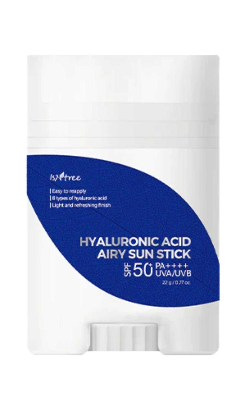 Isntree Hyaluronic Acid Airy Sun Stick SPF50+ PA ++++ UVA / UVB Слънцезащитен стик с хиалуронова киселина и SPF 50+ на супер цена от parfium.bg