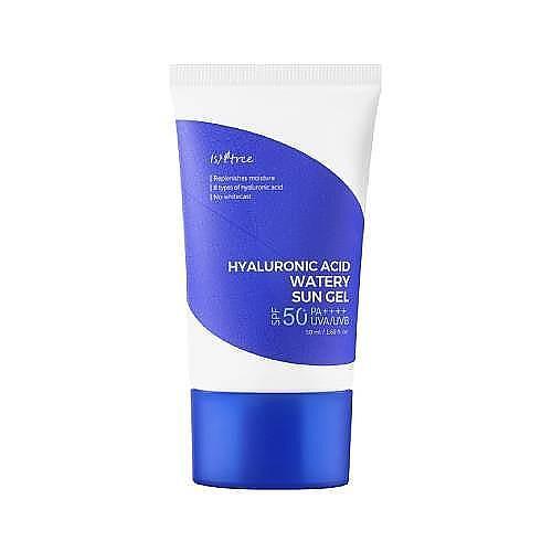 Isntree Hyaluronic Acid Watery Sun Gel слънцезащитен крем за лице със SPF 50+ на супер цена от parfium.bg