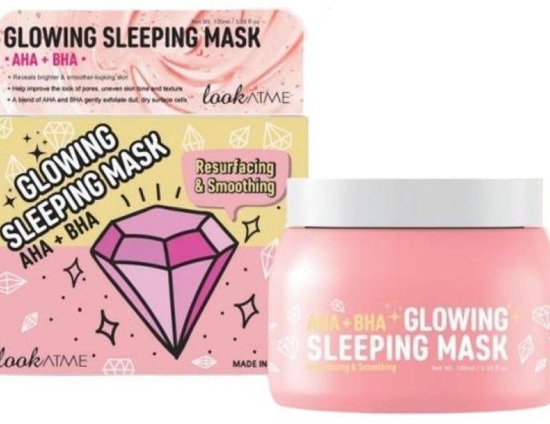 LOOKATME Glowing Sleeping Mask with AHA BHA Нощна маска за лице с АНА и ВНА на супер цена от parfium.bg