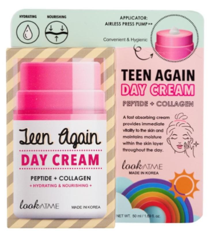 LOOKATME TEEN AGAIN Day Cream with Peptide and Collagen Дневен крем с пептиди и колаген на супер цена от parfium.bg