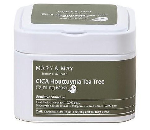 Mary and May Cica Houttuynia Tea Tree Calming Mask маски за лице с азиатска центела