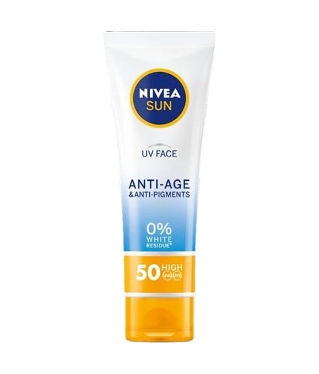 Nivea Sun Слънцезащитен крем за лице против пигментация SPF 50+ на супер цена от parfium.bg