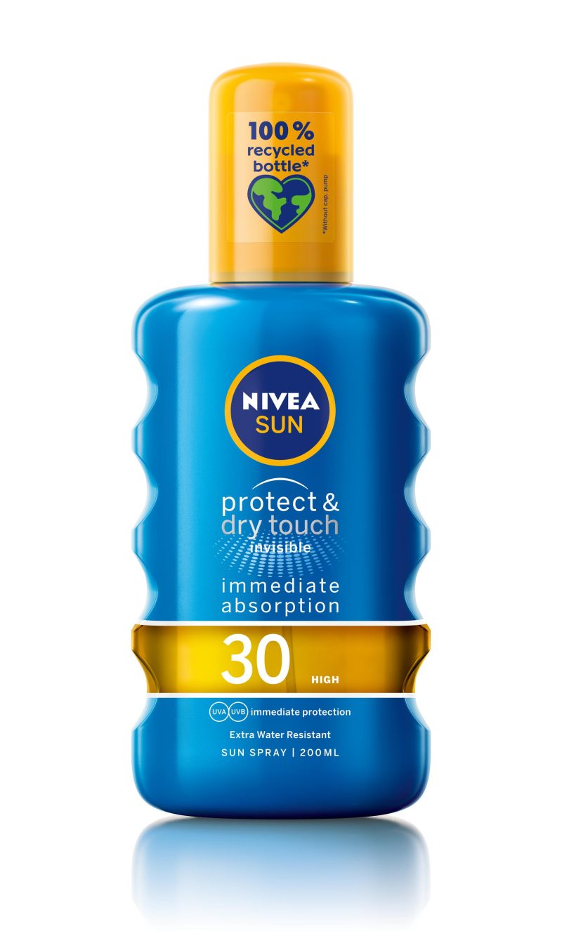 Nivea Sun Protect & Dry Touch Слънцезащитен спрей SPF 30 на супер цена от parfium.bg