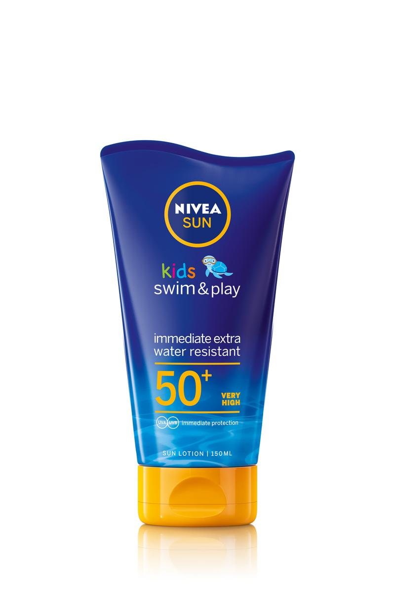 Nivea Sun Swim & Play Детски лосион SPF 50+ на супер цена от parfium.bg