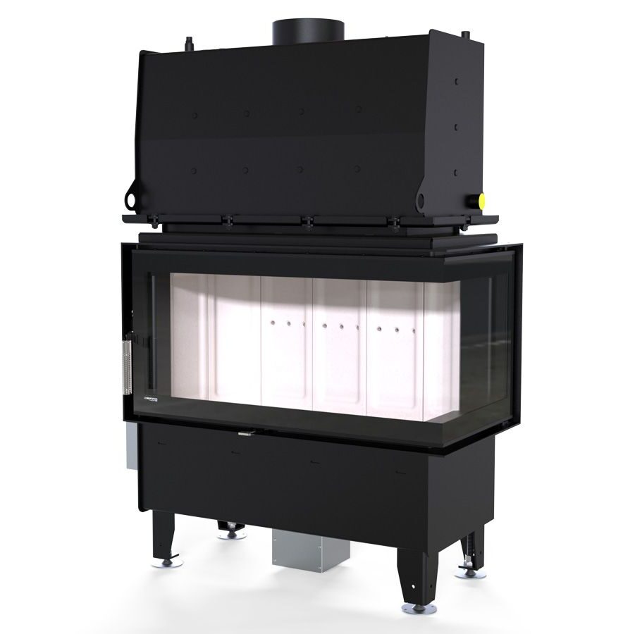 Ъглова камина Riva ME BP/BL SHORT – 22.8kW