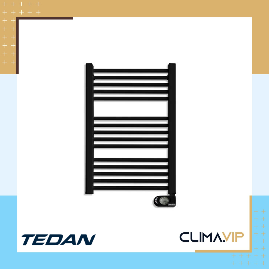 Eлектрическа лира за баня Tedan NOOR Black 500W