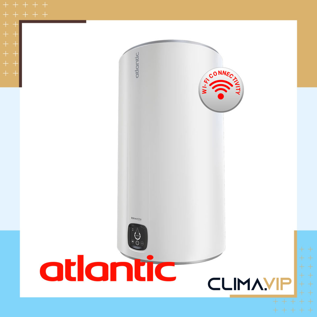 Електрически бойлер Atlantic Genius Steatite 80 литра Wi-Fi със сух керамичен нагревател