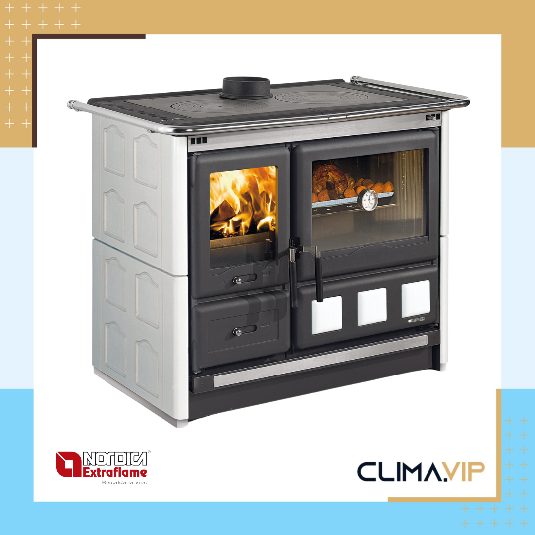 Готварска печка на дърва La Nordica Extraflame ROSA XXL 5.0 MAIOLICA