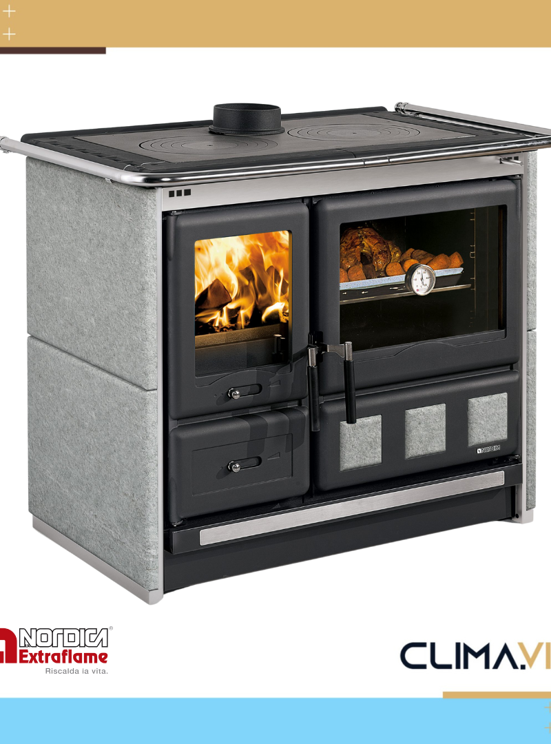 Готварска печка на дърва La Nordica Extraflame ROSA XXL 5.0 PETRA