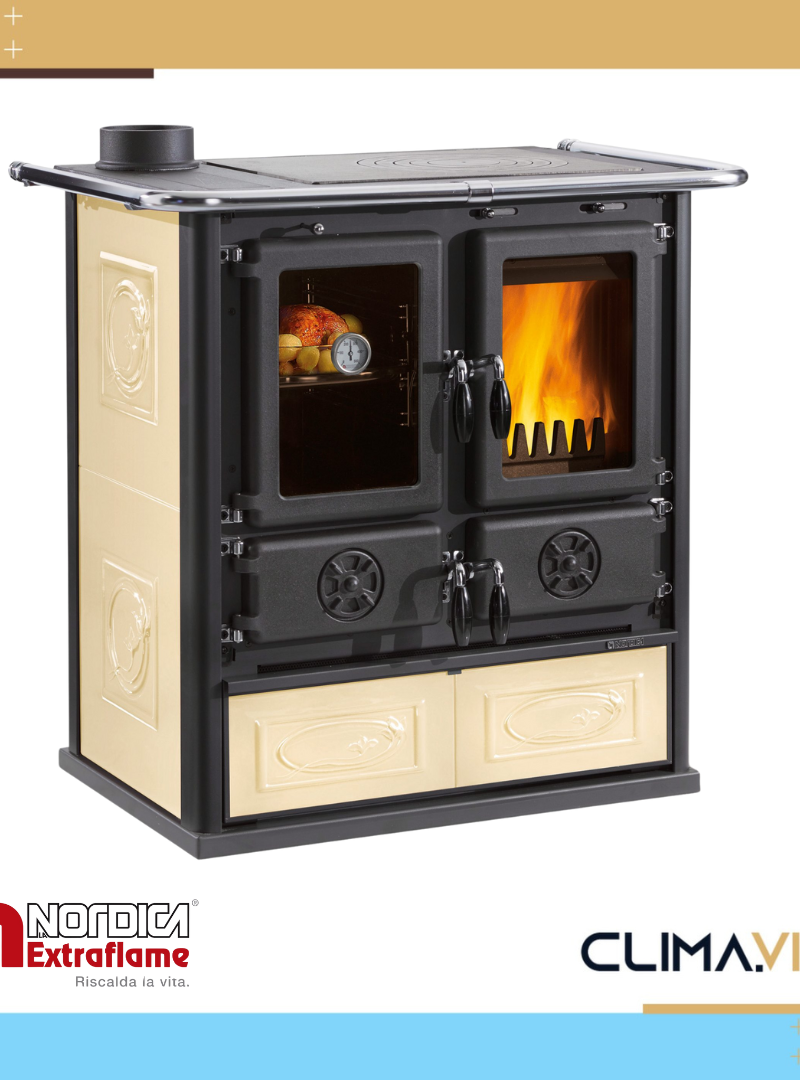 Готварска печка на дърва La Nordica Extraflame Rosetta Sinistra