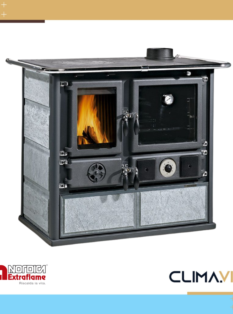 Готварска печка на дърва с водна риза La Nordica EXtraflame TERMOROSA DSA