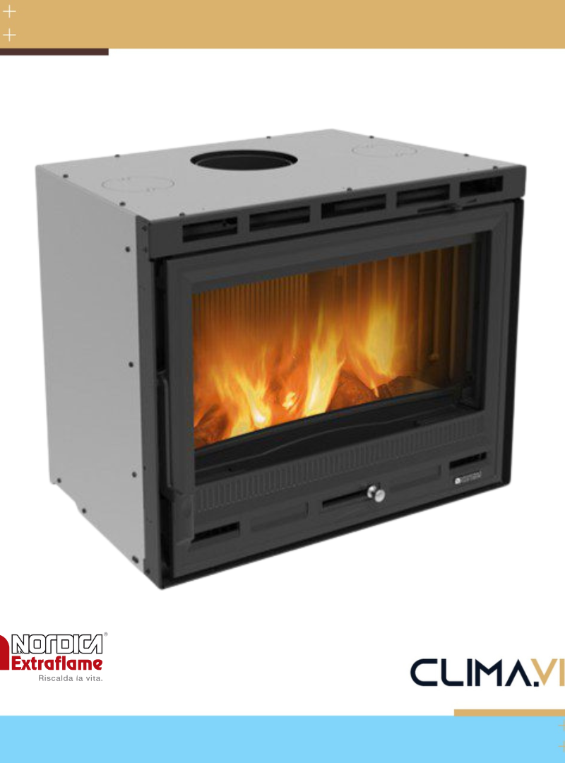 Камина на дърва La Nordica INSERTO 70 L 4.0 – VENTILATO – 9.8 kW