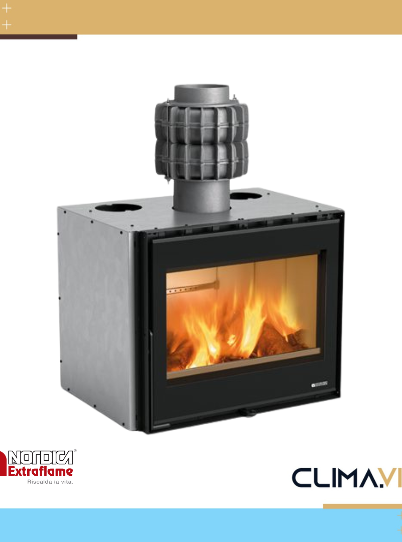 Камина на дърва за вграждане La Nordica INSERTO 70 PRS WIDE – 9.4 kW