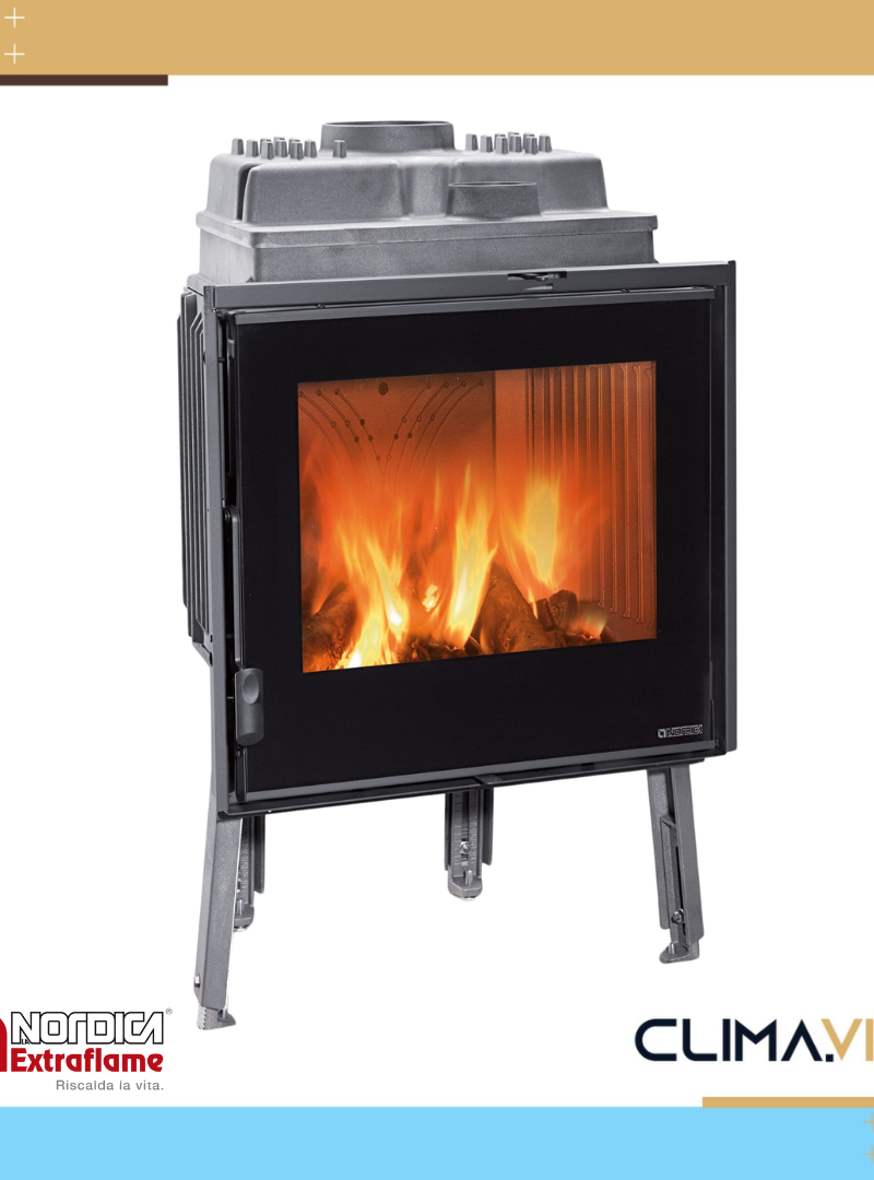 Камина на дърва за вграждане Nordica Extraflame Focolare 60 Piano Evo