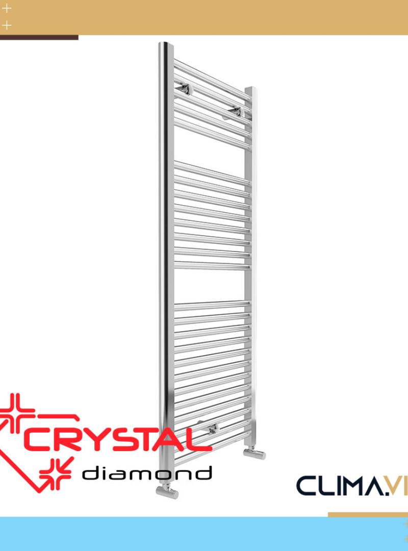 Водна лира за баня Crystal Diamond Straight Chrome 392 W