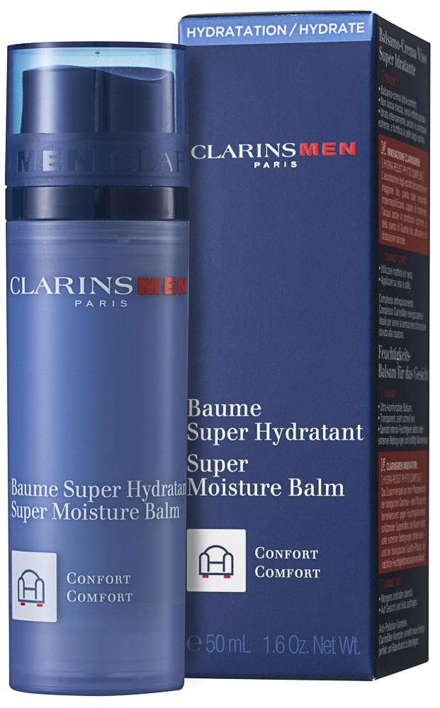 Clarins Men Super Moisture Balm Хидратиращ балсам за лице за мъже на супер цена от parfium.bg