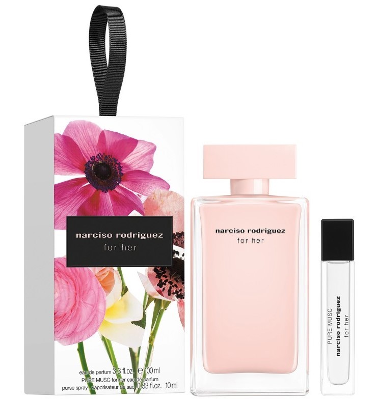 Narciso Rodriguez for Her с подарък миниатюра Narciso Rodriguez Pure Musc for Her на супер цена от parfium.bg